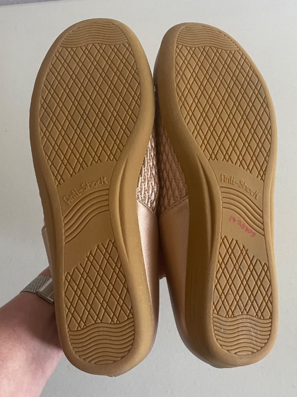 Beacon Rose-Gold Flats Comfort-Well "Brenda" Stretch N' Form Slip-on Size 8 - Picture 5 of 7